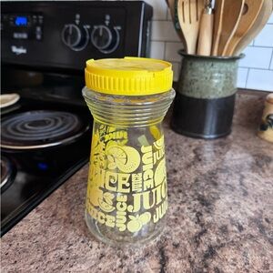 Vintage Anchor Hocking Juice Container 1 quart lemon juice